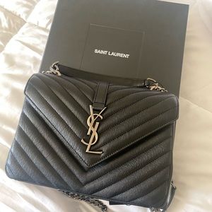 YSL Medium College Crossbody Bag